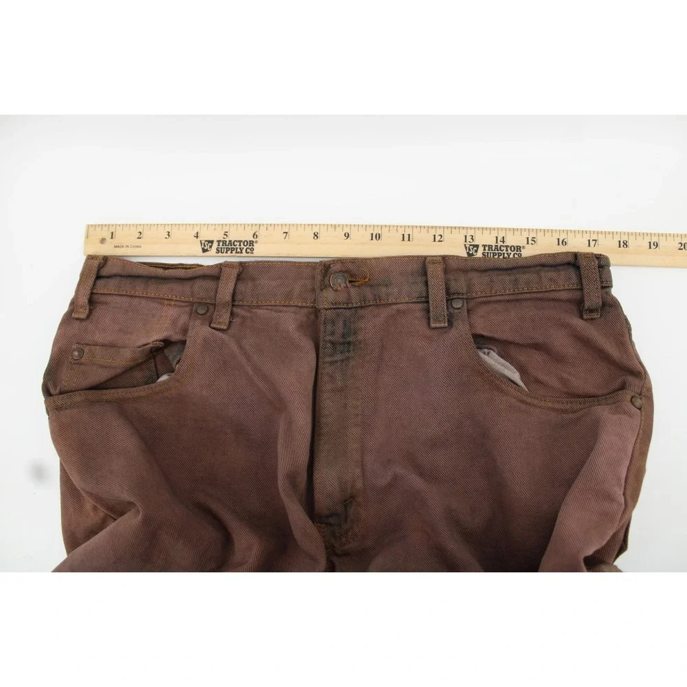 Levis 545 Loose Fit Vintage 90s 36x25 Made in USA Bleached Black Hemmed